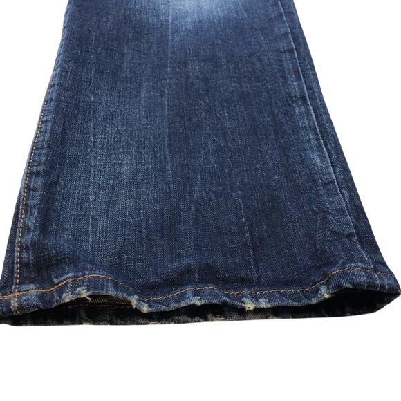 Men's Express Blake Denim Jeans Loose Fit Straight Dark Wash - Picture 5 of 16